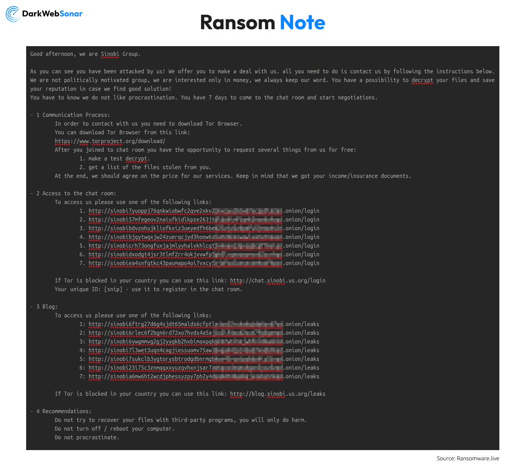 Ransom note